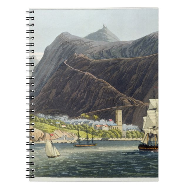 The Roads, St. Helena, engraved by Robert Havell ( Notebook (Front)