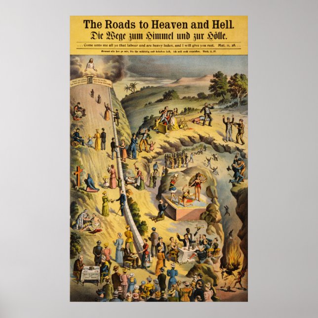 The Roads to Heaven and Hell Poster (Front)