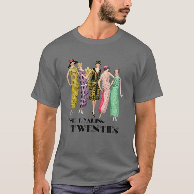 The Roaring 20S Art Deco Fashion T-Shirt (Front)