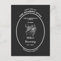 The Roaring Stag Vintage Apothecary Personalised 