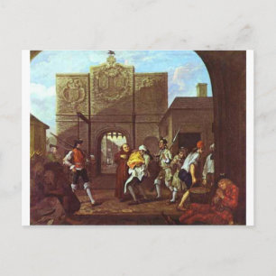 The Roast Beef of Old England by William Hogarth Postcard