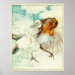The Robin and the Flower Fairy Poster