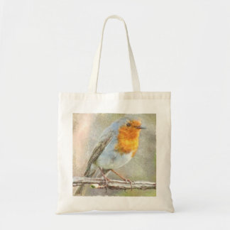 The Robin Is A Gabriel Watercolor Tote Bag