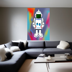 The Robot AI Art Poster