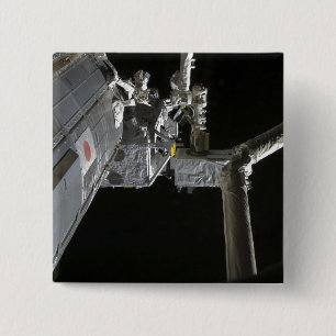 The robotic arm of the Japanese Experiment Modu 15 Cm Square Badge
