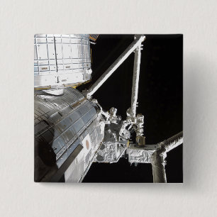 The robotic arm of the Japanese Experiment Modu 2 15 Cm Square Badge