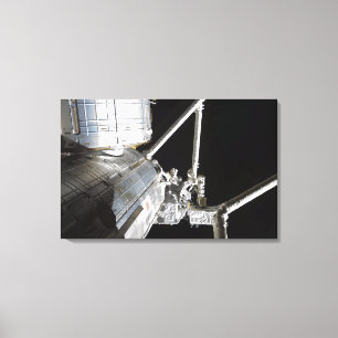 The robotic arm of the Japanese Experiment Modu 2 Canvas Print