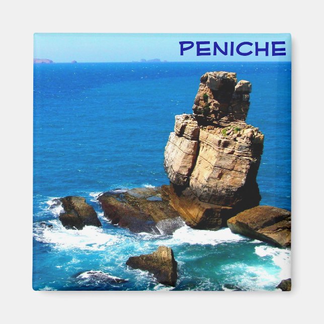 The Rock in Peniche Magnet (Front)