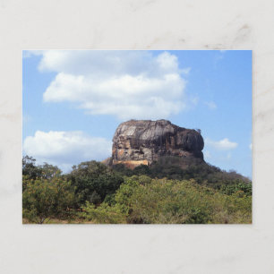 The rock of Sigiriya in Sri Lanka Postcard