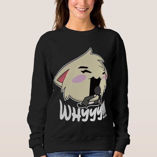 The Rock Star Cat - Whyyyyy Sweatshirt (Front)