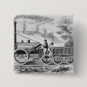 The 'Rocket' 15 Cm Square Badge