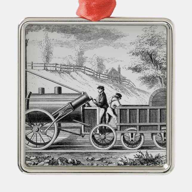 The 'Rocket' Metal Tree Decoration (Front)