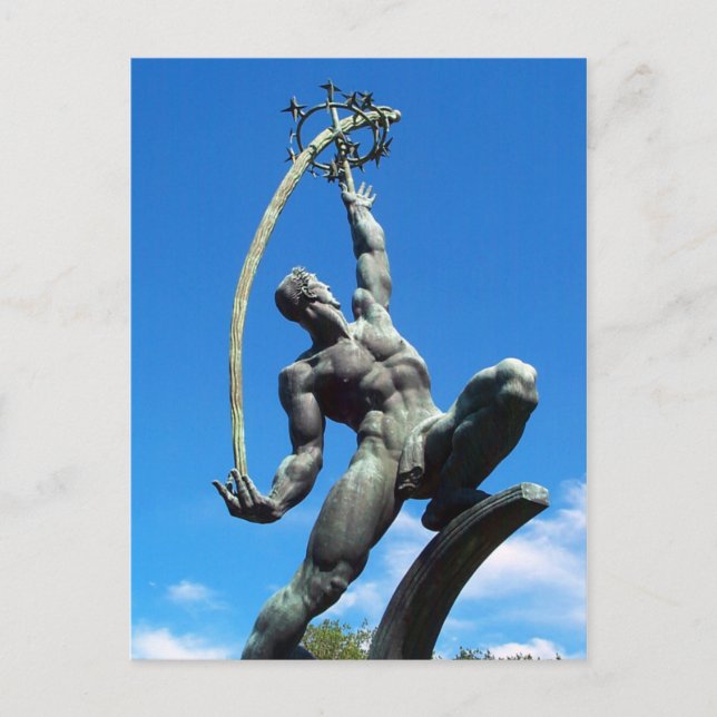 The Rocket Thrower Postcard (Front)