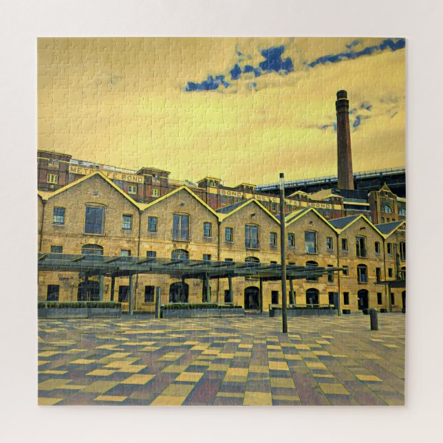 The Rocks Sydney vintage heritage travel Jigsaw Puzzle (Vertical)