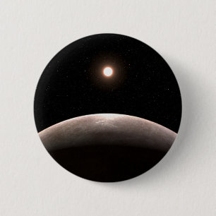 The Rocky Exoplanet Lhs 475 B And Its Host Star. 6 Cm Round Badge