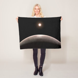 The Rocky Exoplanet Lhs 475 B And Its Host Star. Fleece Blanket