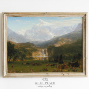 The Rocky Mountains Landers Peak Vintage Painting Poster