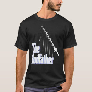 The Rod Father Mens Fishing Angler Dad Fisherman T-Shirt