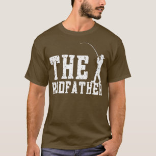 The Rodfather Fishing Fish Vintage Hunting Fisherm T-Shirt