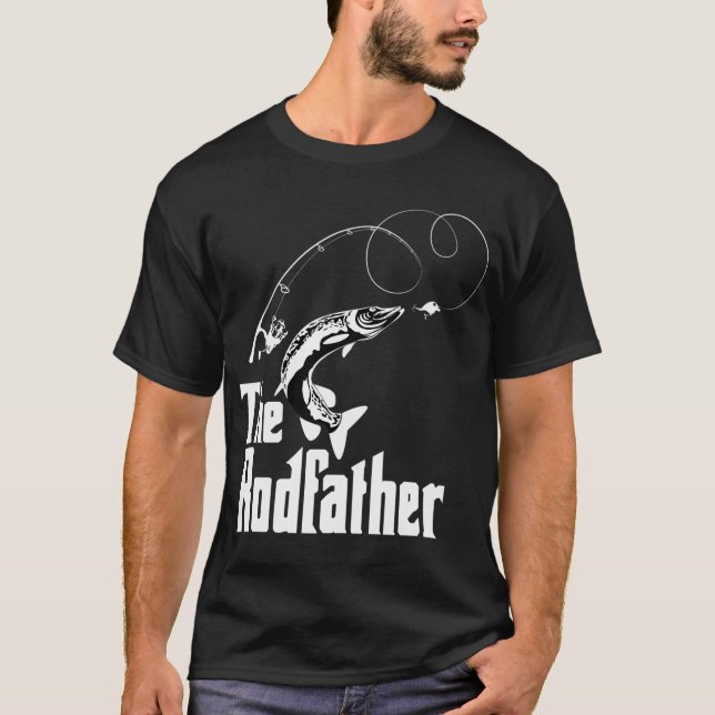 The Rodfather Fishing  T-Shirt (Front)