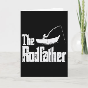 The Rodfather Fun Fishing Fathers Day Movie Pun Da Card