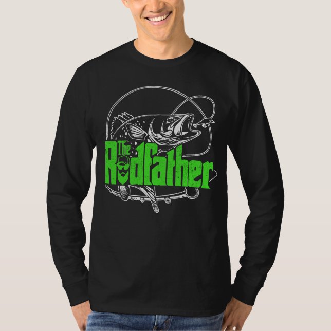 The Rodfather Funny and Fishermen Gift Parody T-Shirt (Front)