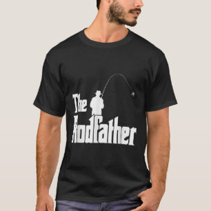 The Rodfather Funny Fisherman T Shirt Sea, Fly Fis