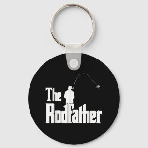 The Rodfather Funny Fisherman T Shirt Sea, Fly Fis Key Ring