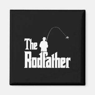 The Rodfather Funny Fisherman T Shirt Sea Magnet