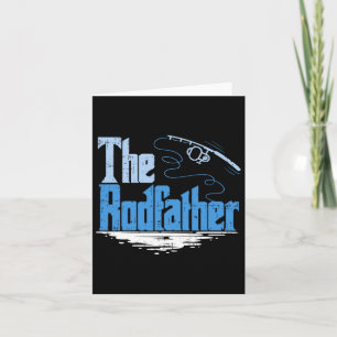 The Rodfather Funny Fishing Parody Card