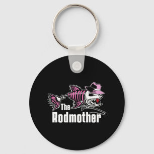 The Rodmother Funny Fishing Mum Key Ring