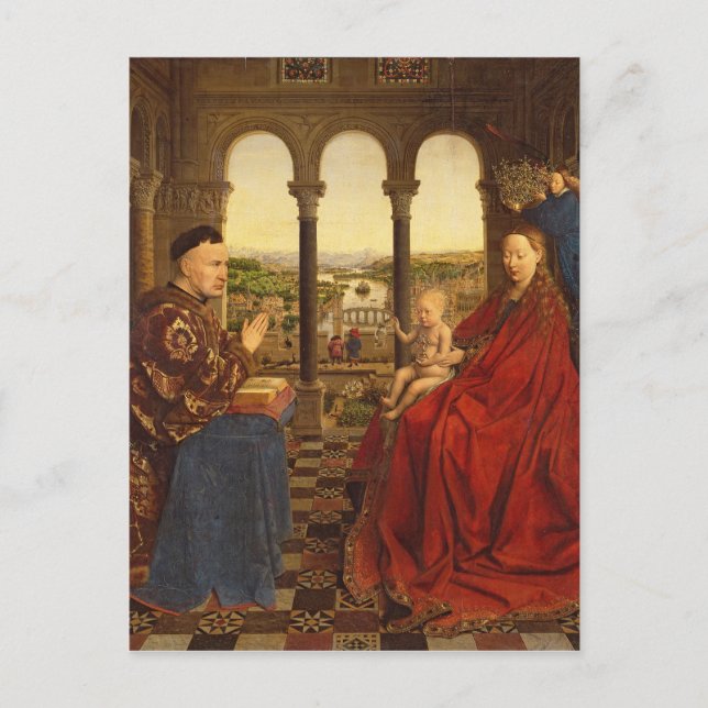 The Rolin Madonna , c.1435 Postcard (Front)