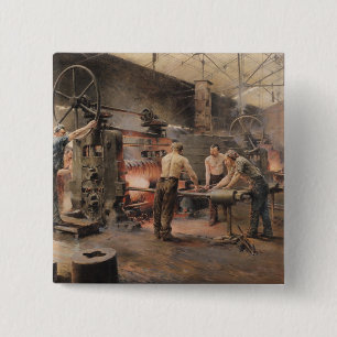 The Rolling Mill 15 Cm Square Badge