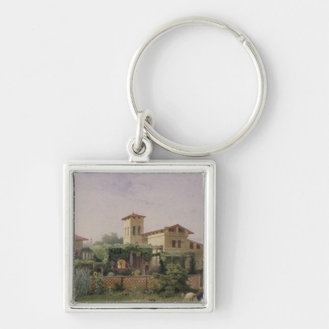The Roman Baths, 1848 Key Ring (Front)