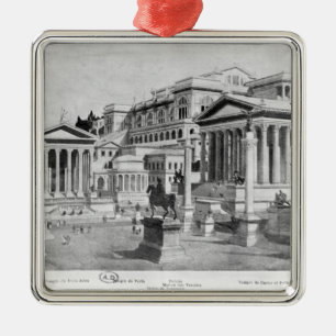 The Roman Forum of Antiquity Metal Tree Decoration