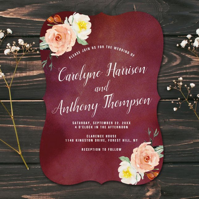 The Romance In Bloom Wedding Collection Invitation (Creator Uploaded)