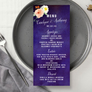 The Romance In Bloom Wedding Collection Menu