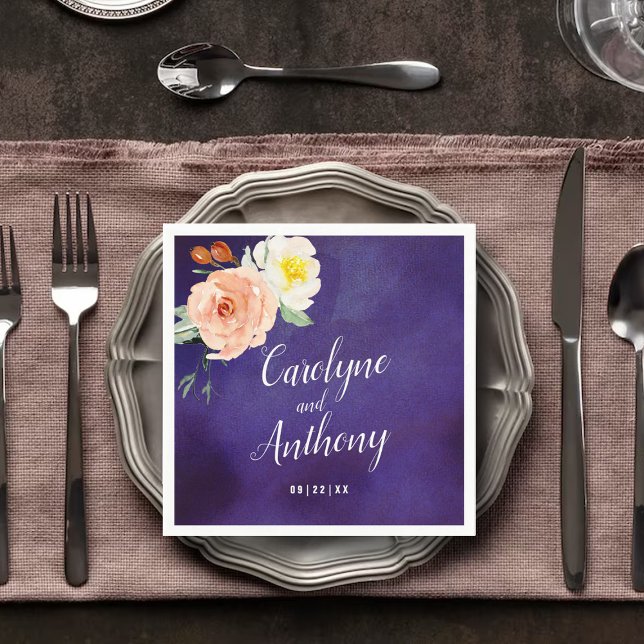 The Romance In Bloom Wedding Collection Napkin (Creator Uploaded)