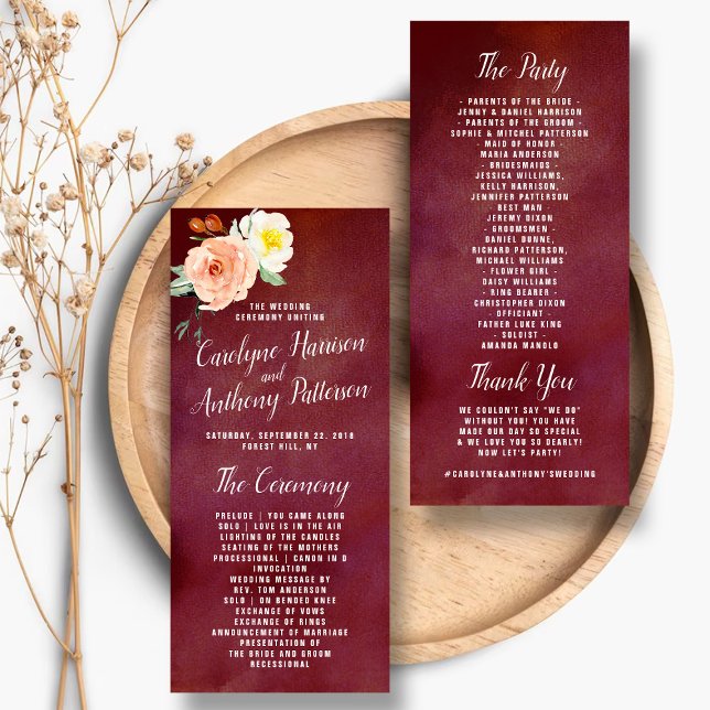 The Romance In Bloom Wedding Collection Programme (Creator Uploaded)