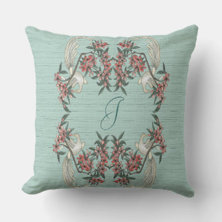 The Romance of Silk 20" Aqua Cushion