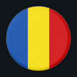 The Romanian Flag Magnet<br><div class="desc">The Romanian Flag is made of blue,  yellow and red lines. It's a great gift for those who love Romania or have a Romanian heritage. This design is also available on many other products for you to choose from.</div>