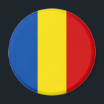 The Romanian Flag Magnet<br><div class="desc">The Romanian Flag is made of blue,  yellow and red lines. It's a great gift for those who love Romania or have a Romanian heritage. This design is also available on many other products for you to choose from.</div>