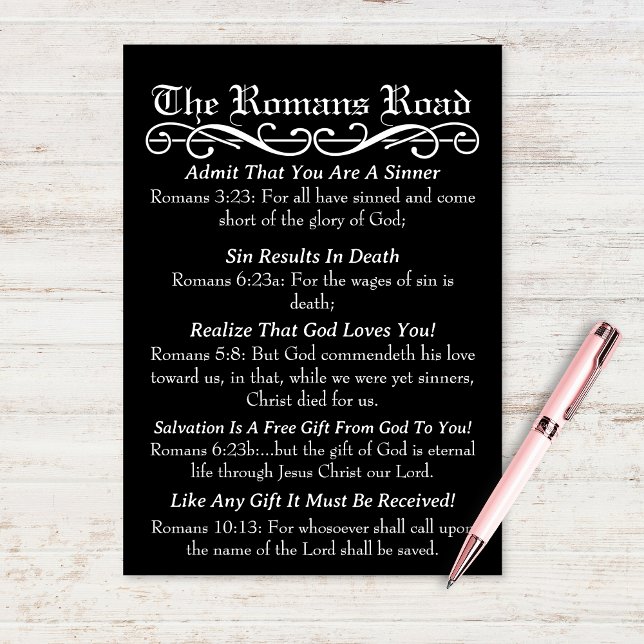 The Romans Road Sinner's Prayer Card (The Romans Road Sinner's Prayer Card)