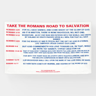 The Romans Road to Salvation Banner
