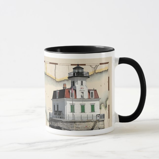 The Rondout & Esopus lighthouses mug. Mug (Right)