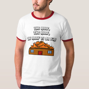 The Roof Is On Fire-Men's Wear Hip Hop T-Shirt