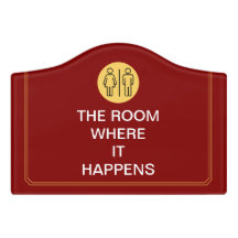 The Room Where it Happens Fun Bathroom - Maroon