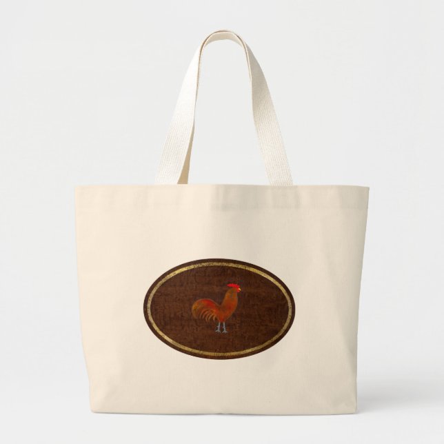 The Rooster 2009 Large Tote Bag (Front)