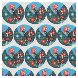 The Rooster of Portugal Fabric