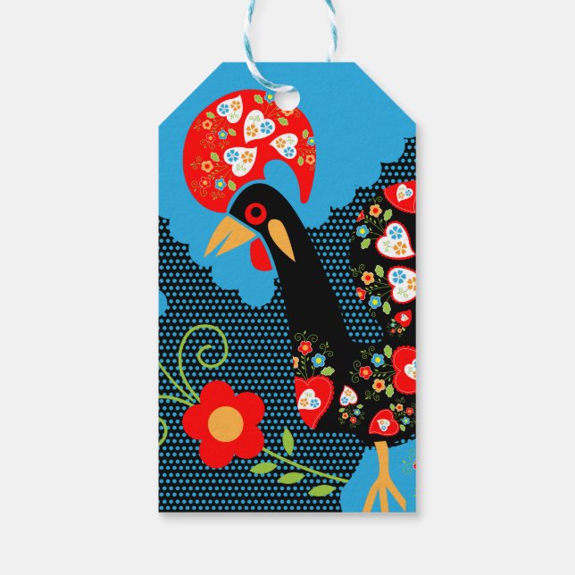 The Rooster of Portugal Gift Tags (Back)